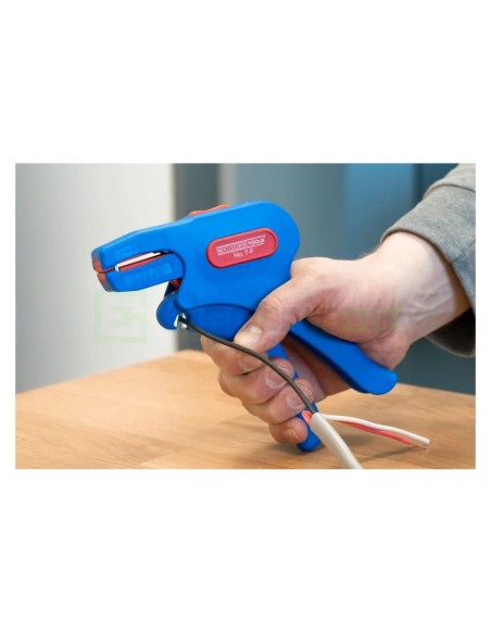 Clește dezizolator - Flat Cable - cabluri plate - 0,75-4 mm² - gama albastru Weicon 10017050