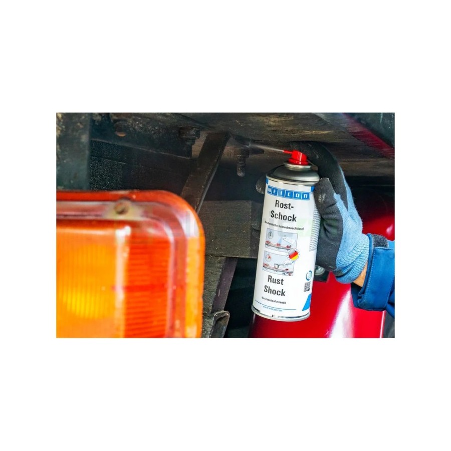 Spray șocul ruginii - șurubelniță chimică pentru deblocarea conexiunilor filetate - 400 ml - Weicon 10017767