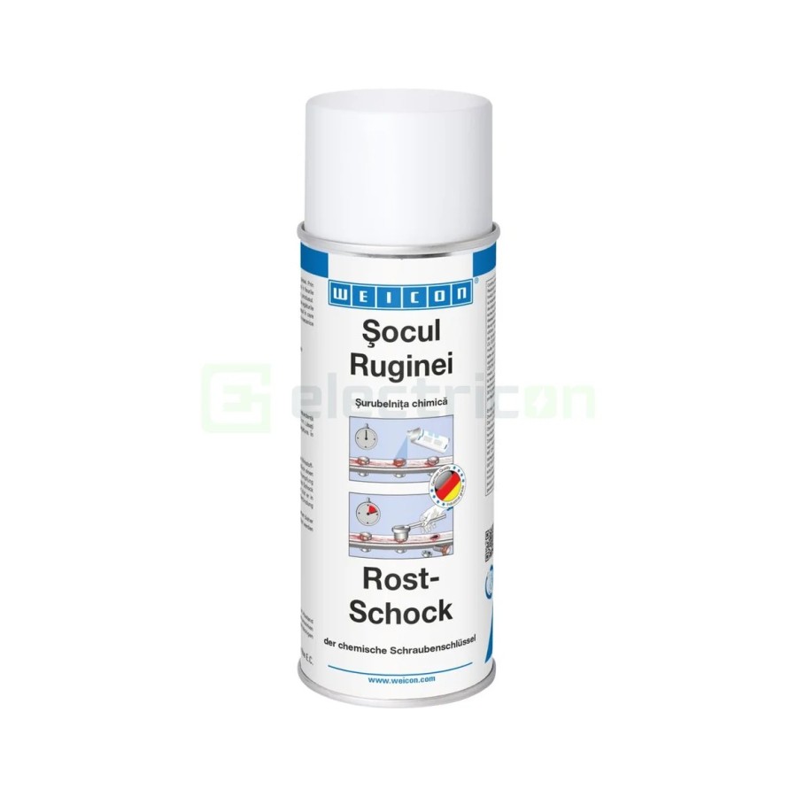 Spray șocul ruginii - șurubelniță chimică pentru deblocarea conexiunilor filetate - 400 ml - Weicon 10017767