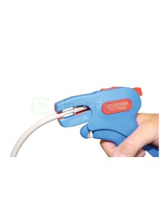 Clește dezizolator - Nr. 7 Magic - cabluri flexibile/solide - 0,5-16 mm² / 0,5-10 mm² - albastru - Weicon 51000007 2
