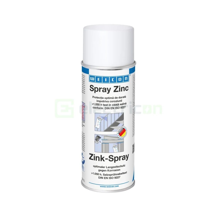 Spray de zinc - protecție catodică anticorozivă pe termen lung - 400 ml - Weicon 10019279