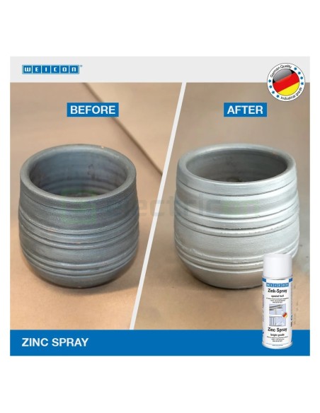 Spray de zinc - protecție catodică anticorozivă pe termen lung - 400 ml - Weicon 10019279
