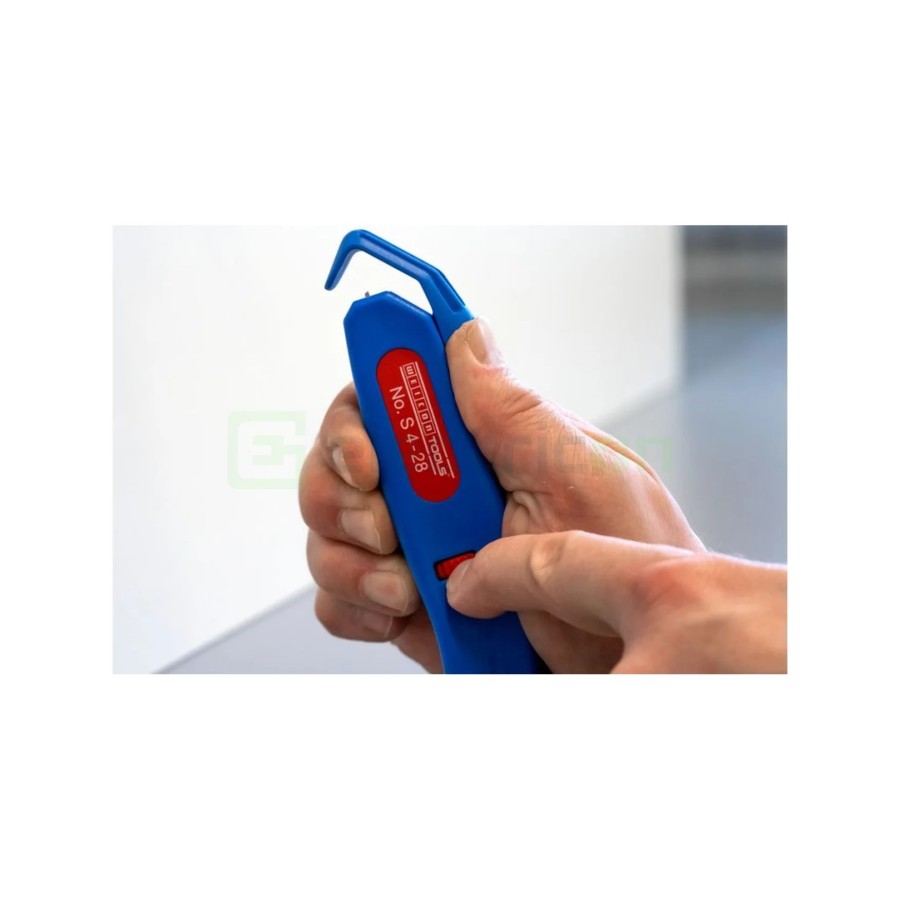 Cuțit dezizolat cablu - S 4 - 28 - Ø 4 - 28 mm, lamă cârlig retractabilă (Albastru) - Weicon 50058328 (10021246)