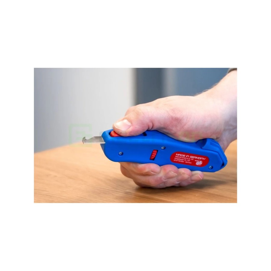 Cuțit dezizolat cablu - S 4 - 28 - Ø 4 - 28 mm, lamă cârlig retractabilă (Albastru) - Weicon 50058328 (10021246)