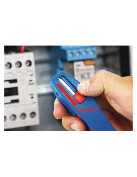 Cuțit dezizolat cablu - S 4 - 28 - Ø 4 - 28 mm, lamă cârlig retractabilă (Albastru) - Weicon 50058328 (10021246)
