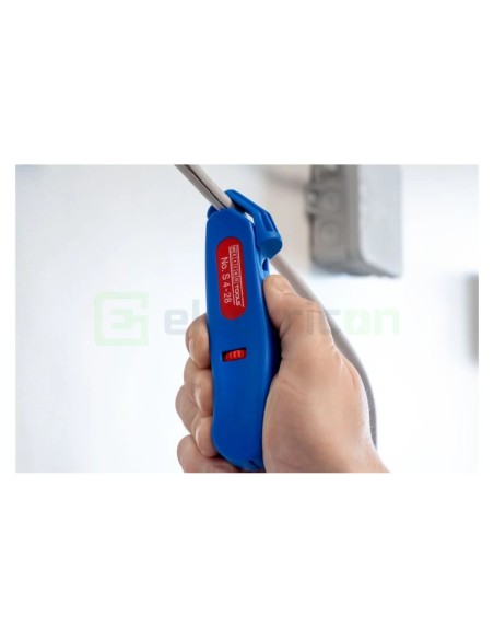 Cuțit dezizolat cablu - S 4 - 28 - Ø 4 - 28 mm, lamă cârlig retractabilă (Albastru) - Weicon 50058328 (10021246)