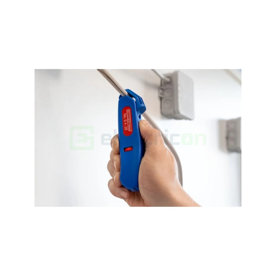 Cuțit dezizolat cablu - S 4 - 28 - Ø 4 - 28 mm, lamă cârlig retractabilă (Albastru) - Weicon 50058328 (10021246)