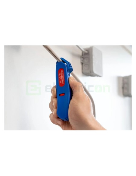 Cuțit dezizolat cablu - S 4 - 28 - Ø 4 - 28 mm, lamă cârlig retractabilă (Albastru) - Weicon 50058328 (10021246)