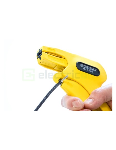 Clește dezizolator - Nr. 7 Solar - cabluri fotovoltaice - 1,5-6 mm² - albastru Weicon 10025011