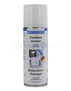 Spray de curățare ecrane - antistatic și reflexiv, 200 ml - Weicon 10030130