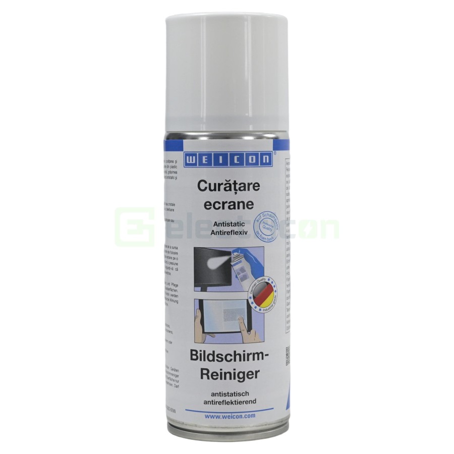 Spray de curățare ecrane - antistatic și reflexiv, 200 ml - Weicon 10030130