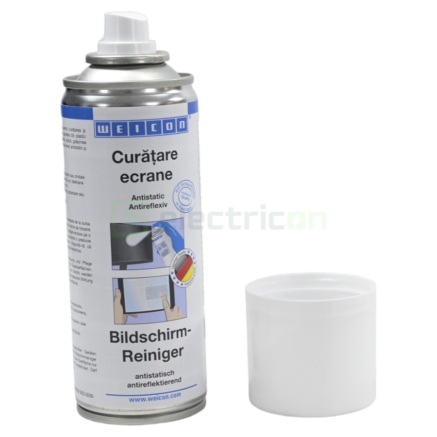 Spray de curățare ecrane - antistatic și reflexiv, 200 ml - Weicon 10030130