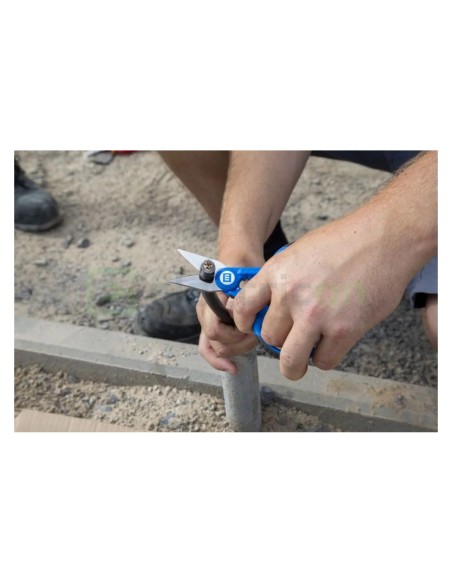 Foarfecă electrician - Nr. 35 - mâner bicomponent, funcție de dezizolare și sertizare - Weicon 51100035 (10039667)