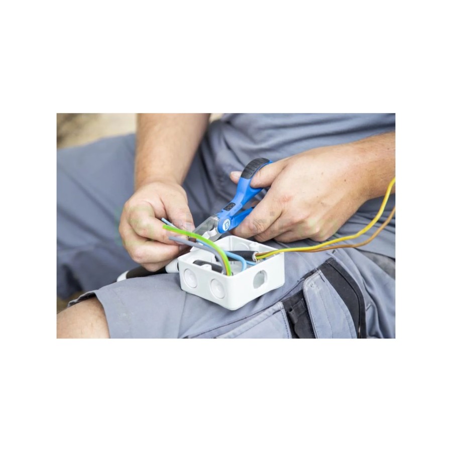 Foarfecă electrician - Nr. 35 - mâner bicomponent, funcție de dezizolare și sertizare - Weicon 51100035 (10039667)