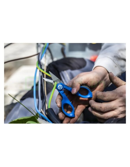 Foarfecă electrician - Nr. 35 - mâner bicomponent, funcție de dezizolare și sertizare - Weicon 51100035 (10039667)