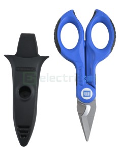 Foarfecă electrician - Nr. 35 - mâner bicomponent, funcție de dezizolare și sertizare - Weicon 51100035 (10039667)
