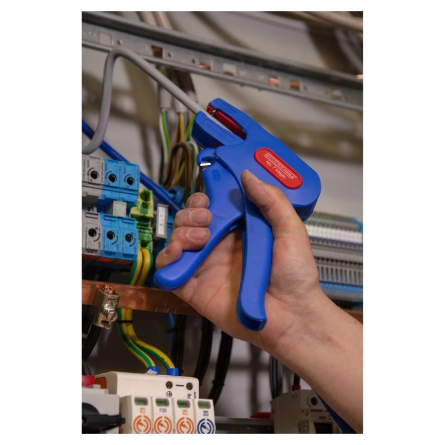 Geantă scule echipată - set Crimp-Set - include foarfecă, dezizolator și 400 ferule - Weicon 10039670