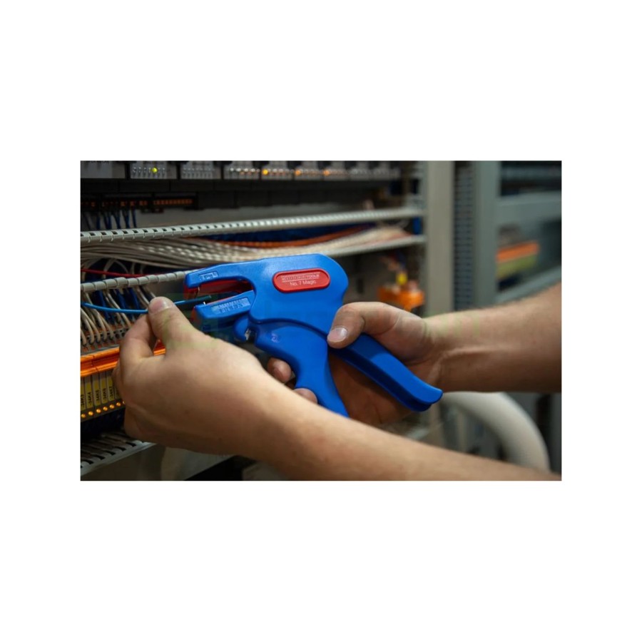 Geantă scule echipată - set Crimp-Set - include foarfecă, dezizolator și 400 ferule - Weicon 10039670