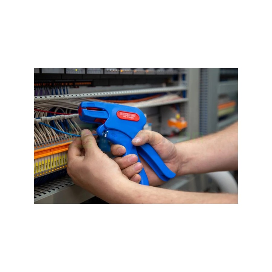 Geantă scule echipată - set Crimp-Set - include foarfecă, dezizolator și 400 ferule - Weicon 10039670