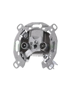 Modul priză Coaxial - Radio-TV - 2 ieșiri (TV/FM) - încastrat - Berker - WDF45921