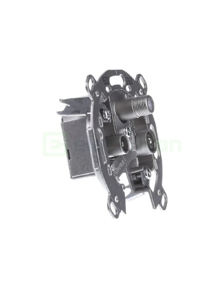 Modul priză Coaxial - Radio-TV - 3 ieșiri - încastrat - Berker - WDF4593