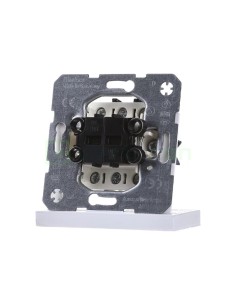 Mecanism întrerupător dublu - cu 2 intrari separate - alb - IP20 - Berker - WDE503808