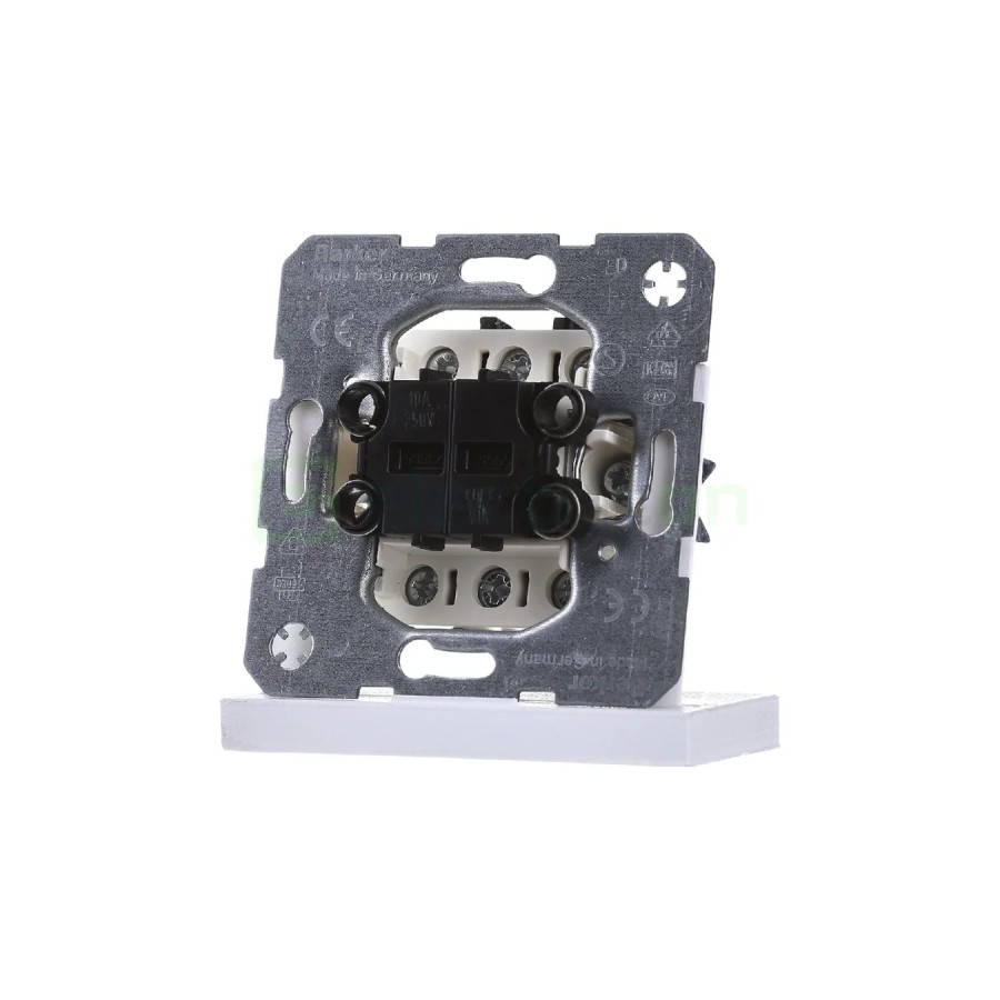 Mecanism întrerupător dublu - cu 2 intrari separate - alb - IP20 - Berker - WDE503808
