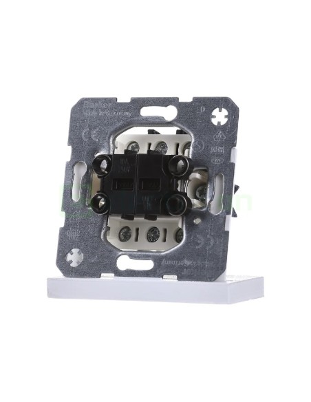 Mecanism întrerupător dublu - cu 2 intrari separate - alb - IP20 - Berker - WDE503808