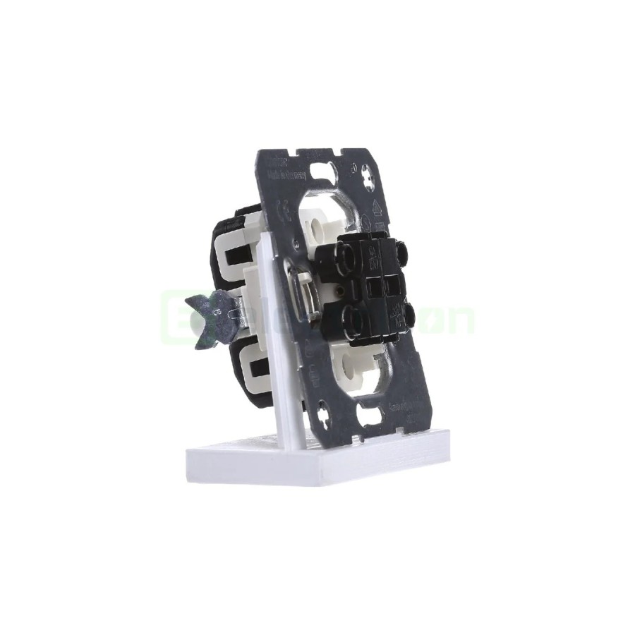 Mecanism întrerupător dublu - cu 2 intrari separate - alb - IP20 - Berker - WDE503808