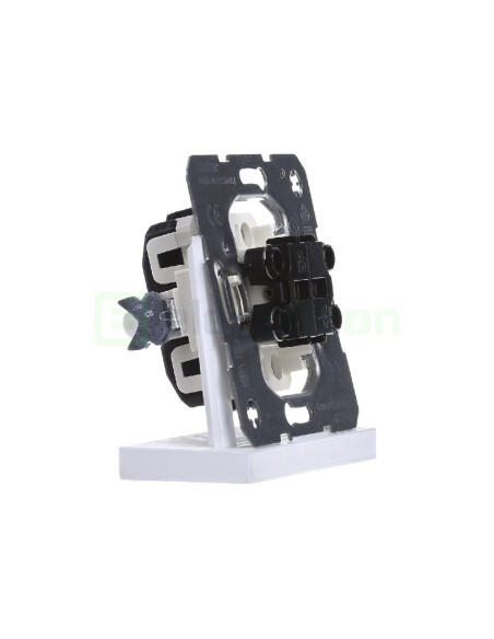 Mecanism întrerupător dublu - cu 2 intrari separate - alb - IP20 - Berker - WDE503808