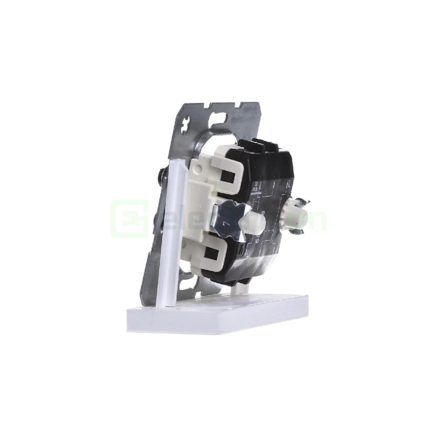Mecanism întrerupător dublu - cu 2 intrari separate - alb - IP20 - Berker - WDE503808