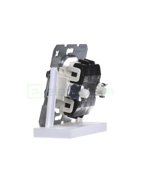 Mecanism întrerupător dublu - cu 2 intrari separate - alb - IP20 - Berker - WDE503808
