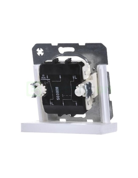 Mecanism întrerupător dublu - cu 2 intrari separate - alb - IP20 - Berker - WDE503808