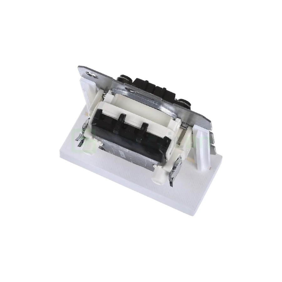 Mecanism întrerupător dublu - cu 2 intrari separate - alb - IP20 - Berker - WDE503808