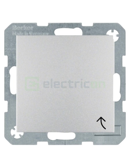 Priză - Schuko - capac - încastrat - aluminiu mat - IP44 - Berker S.1/R.x - 47231404