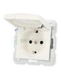 Priză - Schuko - capac - încastrat - alb - IP44 - Berker S.1/B.x - 47248989