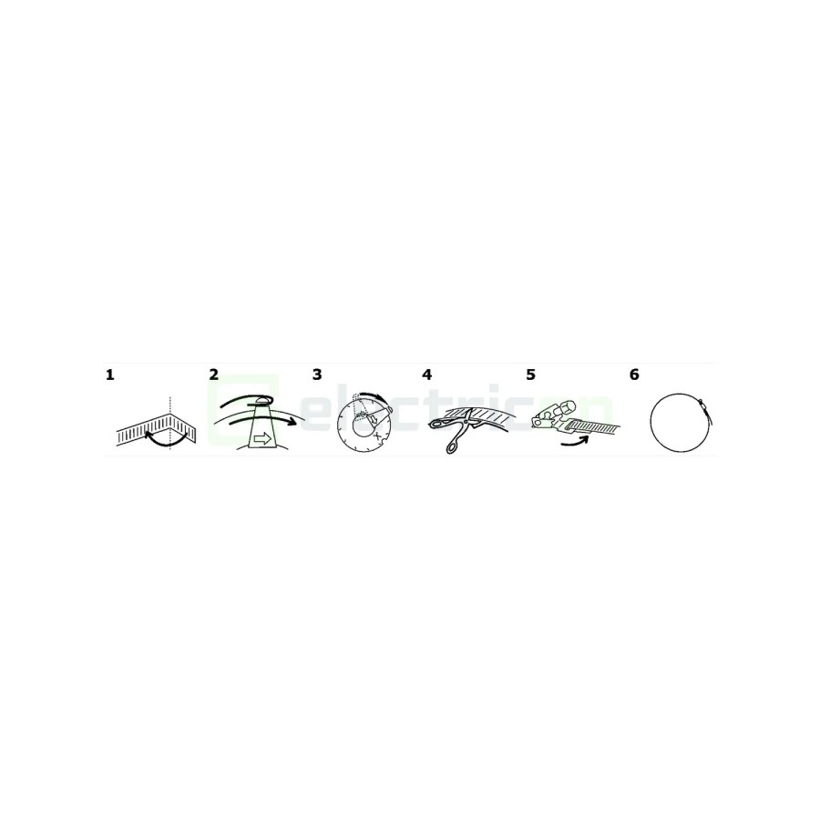 Bandă inox - pentru coliere lățime 9 mm rolă de 30 metri - Forch 8626 1