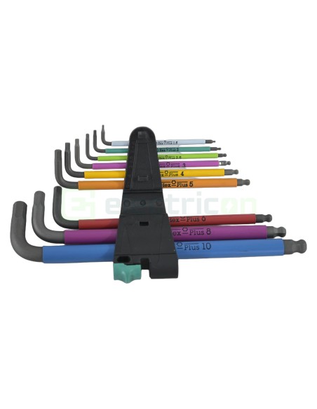 Set chei imbus - Hex-Plus - 9 piese, profil pentru protecția șurubului - Forch 4159 10