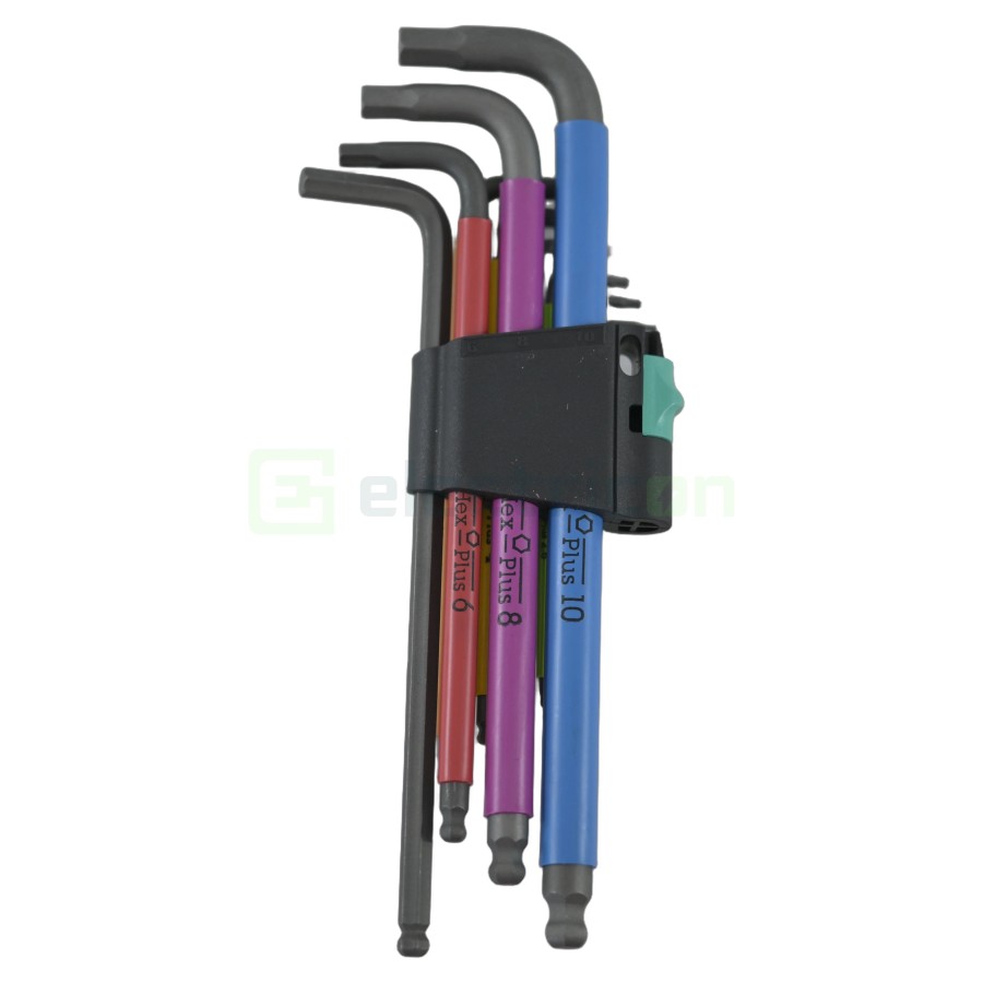 Set chei imbus - Hex-Plus - 9 piese, profil pentru protecția șurubului - Forch 4159 10
