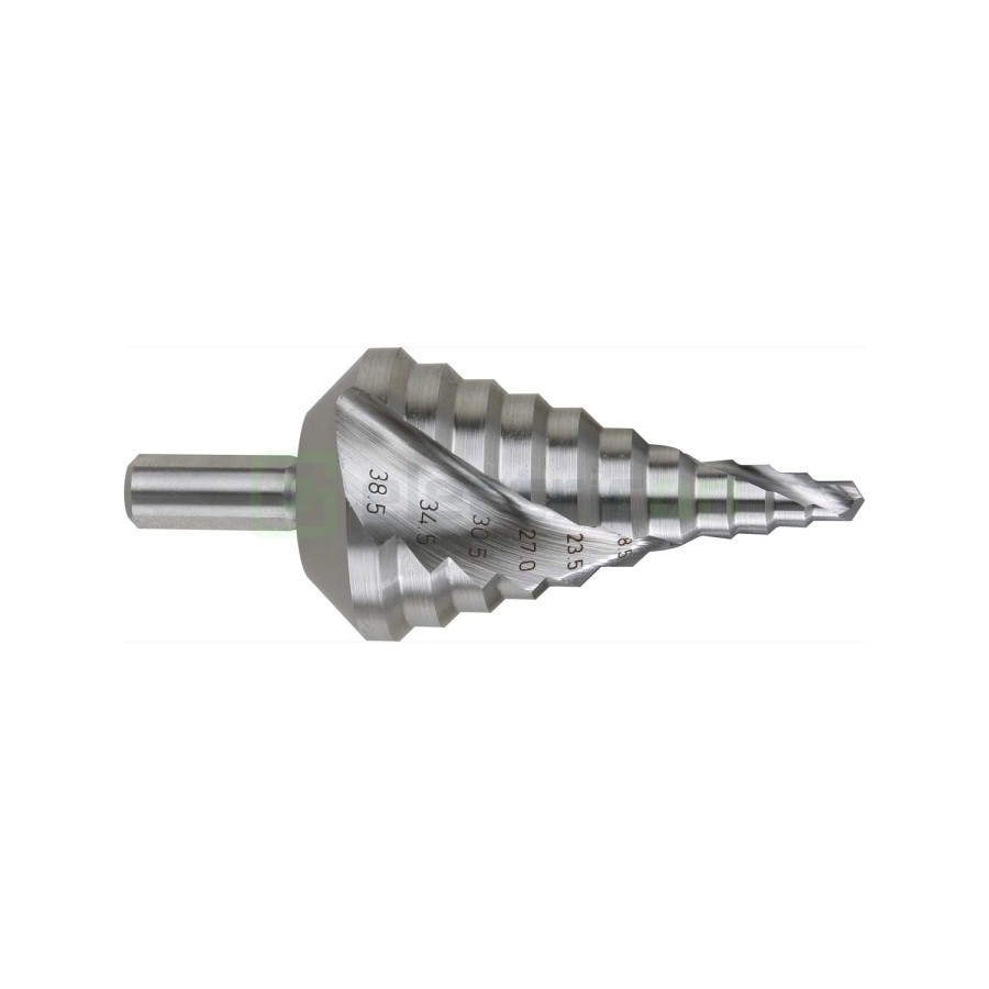 Burghiu - HSS - în trepte - pentru tablă metalică 5.3-38.5 mm (S10) - Forch 5522 17