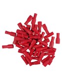 Papuc izolat - 4.8x0.5 mm - pentru cabluri 0,5 - 1,5 mm², roșu, material CuZn - Forch 3709 858