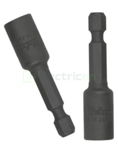 Cheie tubulară impact - 10 mm, 1/4” - E 6,3 fără magnet, lungime 50 mm - Forch 4355 1 01