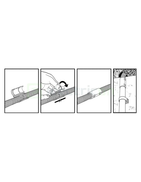 Mufă îmbinare tub - copex/PVC - mărime M32 - Forch 8442 2 32