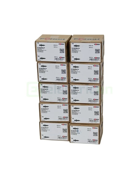Pachet Ciocan + Dorn + 2000 cuie cu striații de 18mm + 10 role textile pentru pozat instalații electrice Forch 8703102