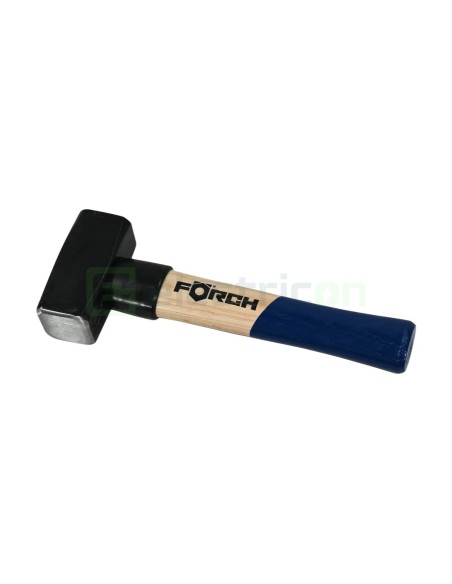 Pachet Ciocan + Dorn + 2000 cuie cu striații de 18mm + 10 role textile pentru pozat instalații electrice Forch 8703102