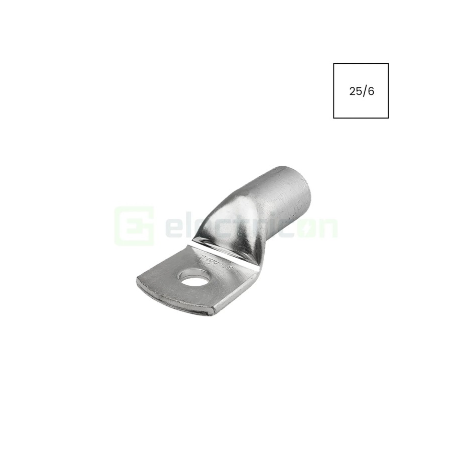 Papuc - Tubular - Neizolat - Cupru stanat - 25 mm² - M6 - Forch - 3705 9 25 6
