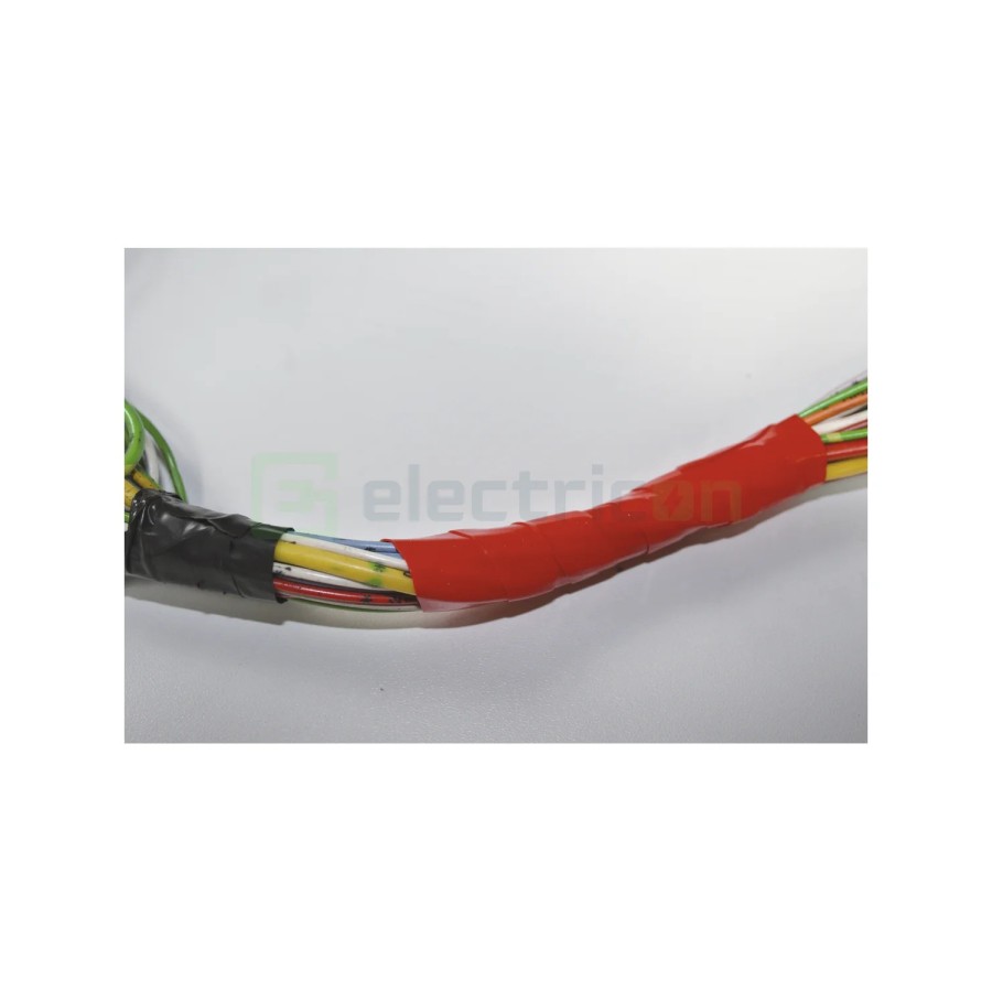 Bandă adezivă siliconică (auto-vulcanizantă) - 19 mm x 3 m roșu-negru - Forch 3791 50 19