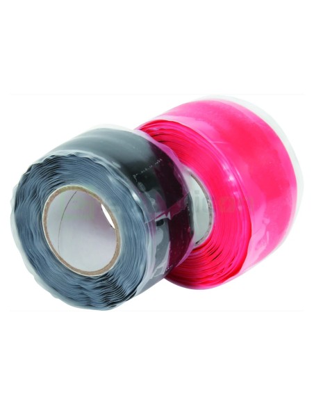Bandă adezivă siliconică (auto-vulcanizantă) - 19 mm x 3 m roșu-negru - Forch 3791 50 19