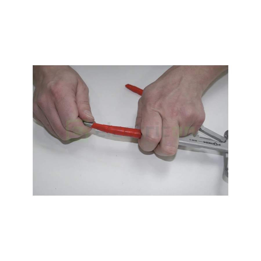 Bandă adezivă siliconică (auto-vulcanizantă) - 19 mm x 3 m roșu-negru - Forch 3791 50 19