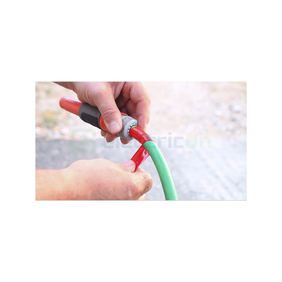 Bandă adezivă siliconică (auto-vulcanizantă) - 19 mm x 3 m roșu-negru - Forch 3791 50 19